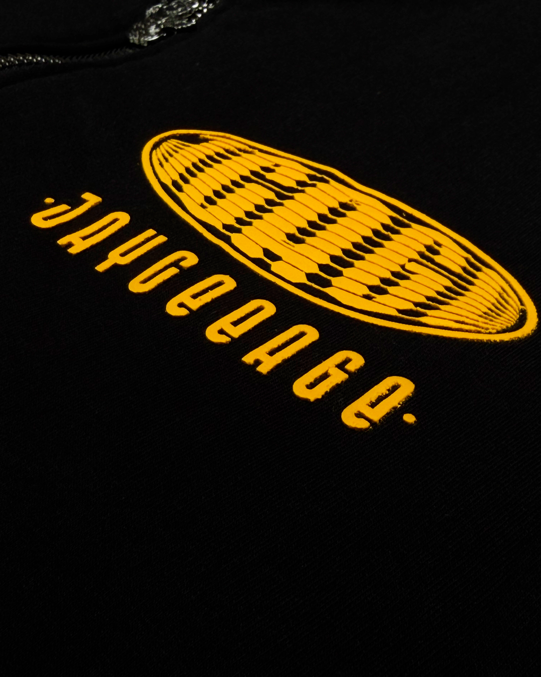 YELLOW ZIPPER HOODIE