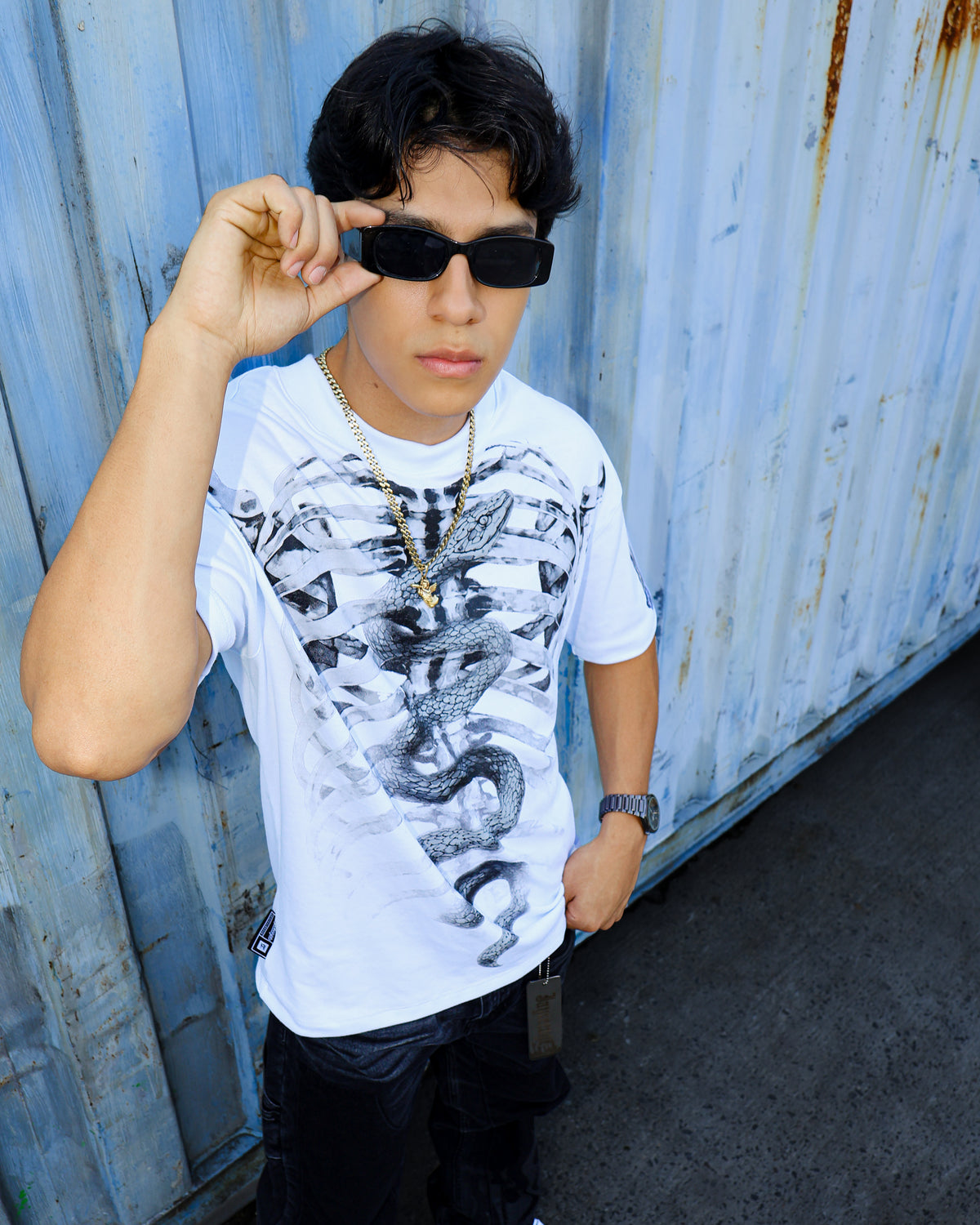 SKELETON WHITE TEE