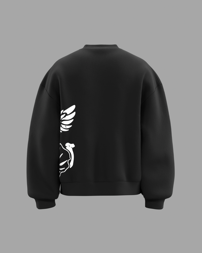 ANGEL BLACK CREWNECK