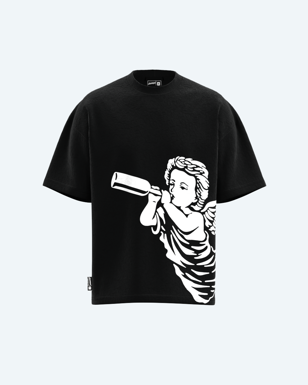 ANGEL BLACK TEE (SALDOS)