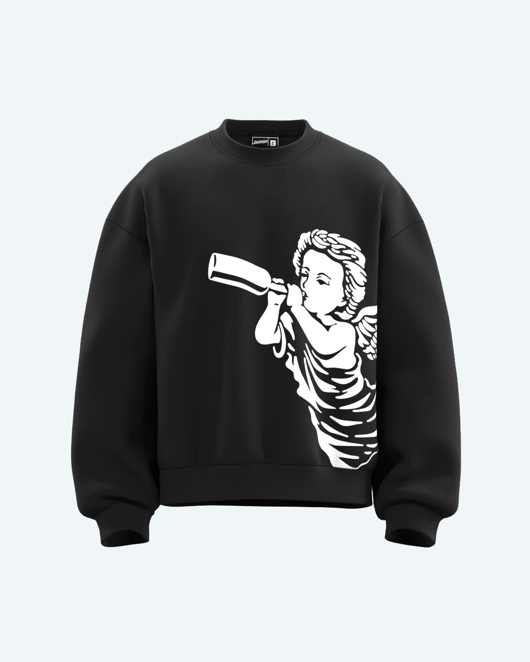ANGEL BLACK CREWNECK
