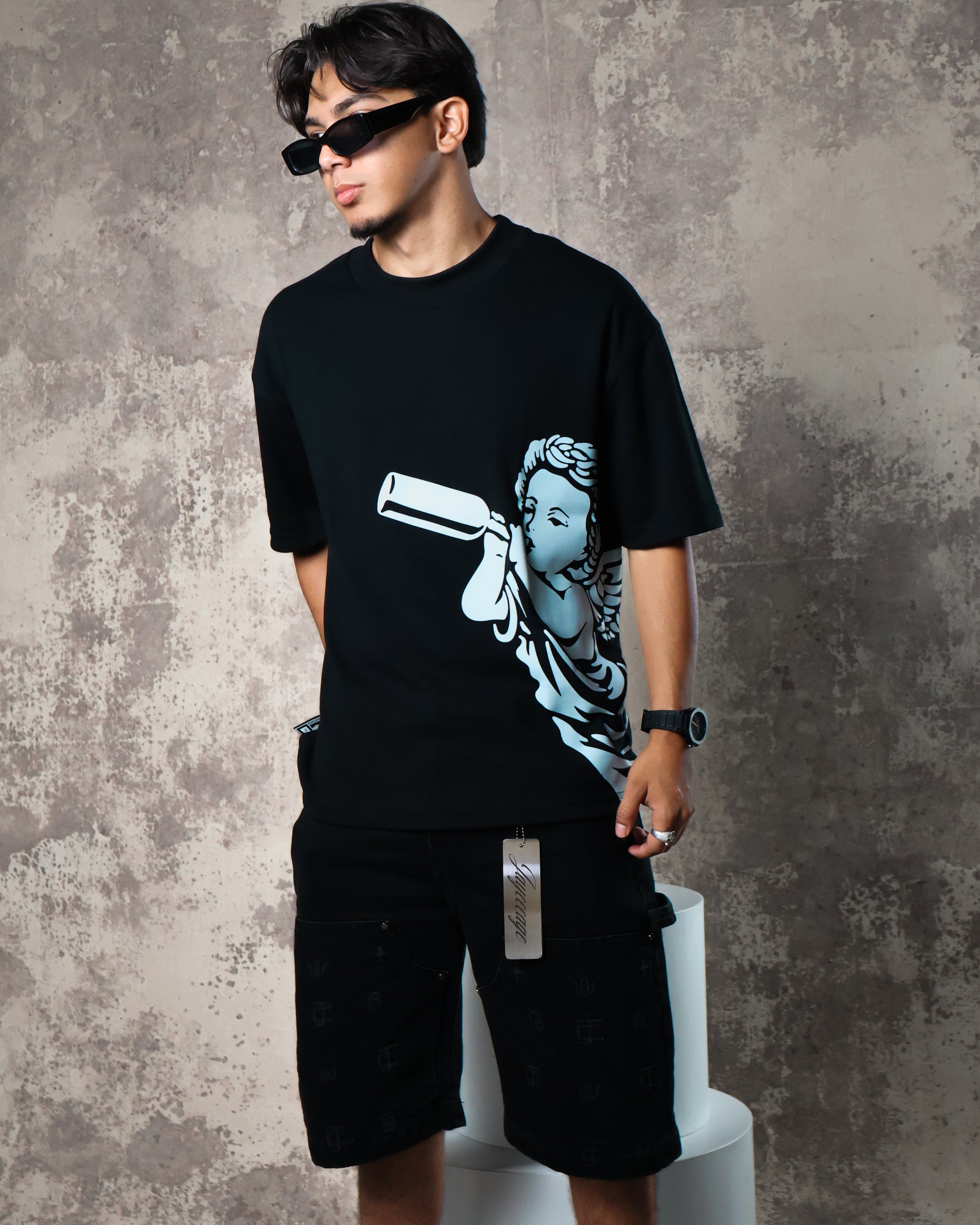 ANGEL BLACK TEE