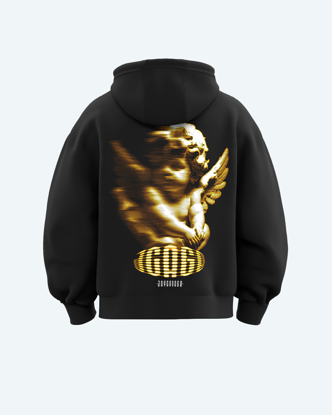 YELLOW ZIPPER HOODIE