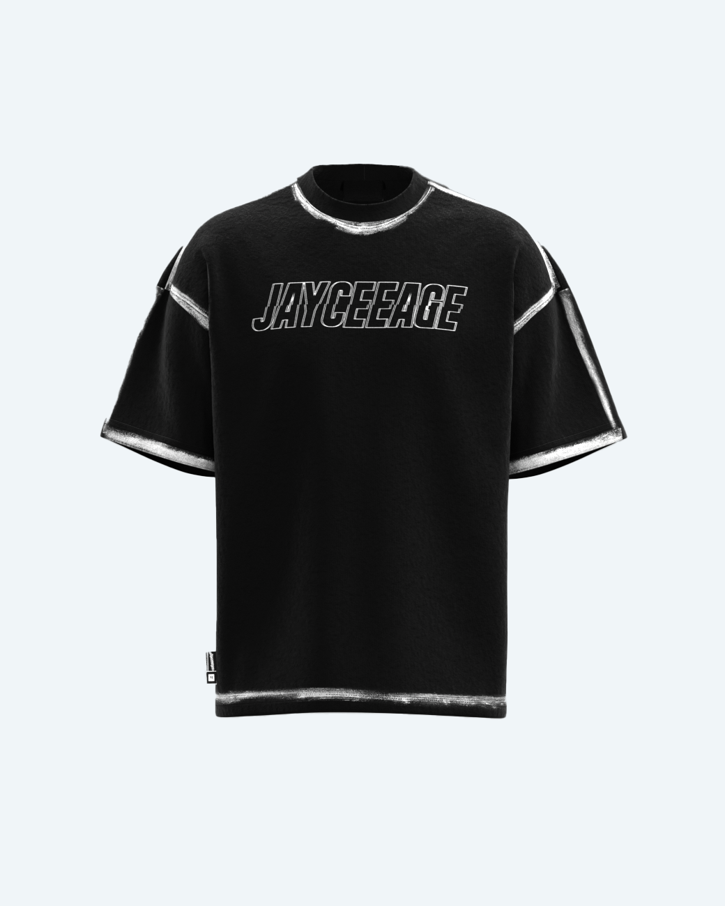 BRUSH BLACK TEE