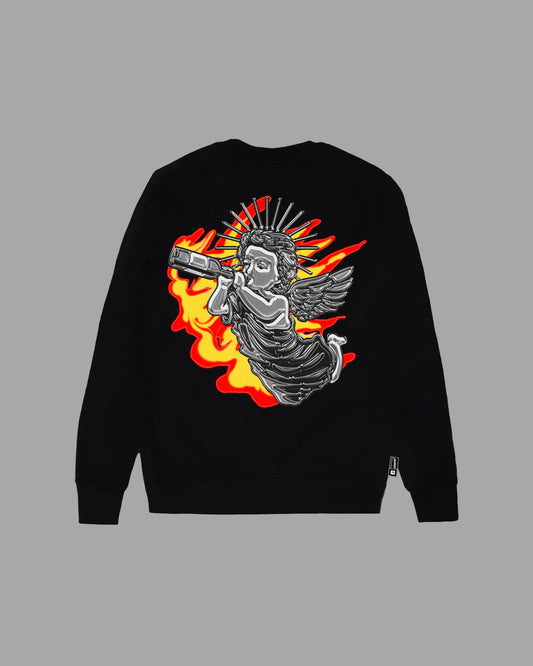 ANGEL ON FIRE SWEATER