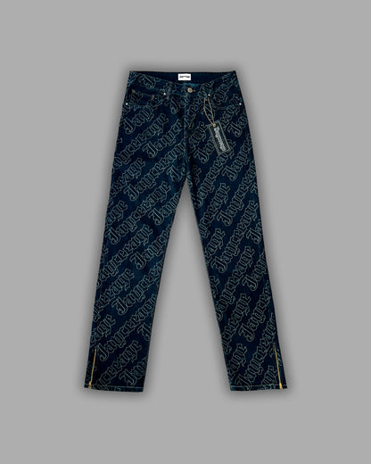 FULL PRINT JEANS