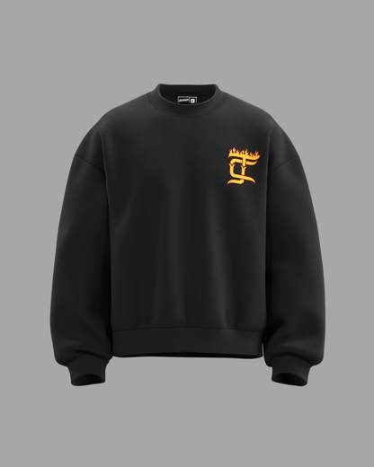 ANGEL ON FIRE CREWNECK