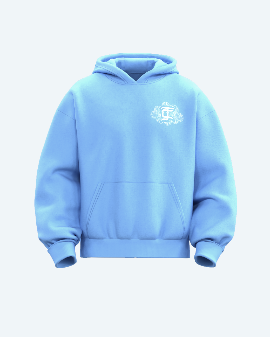 ANGEL ON CLOUDS BLUE HOODIE
