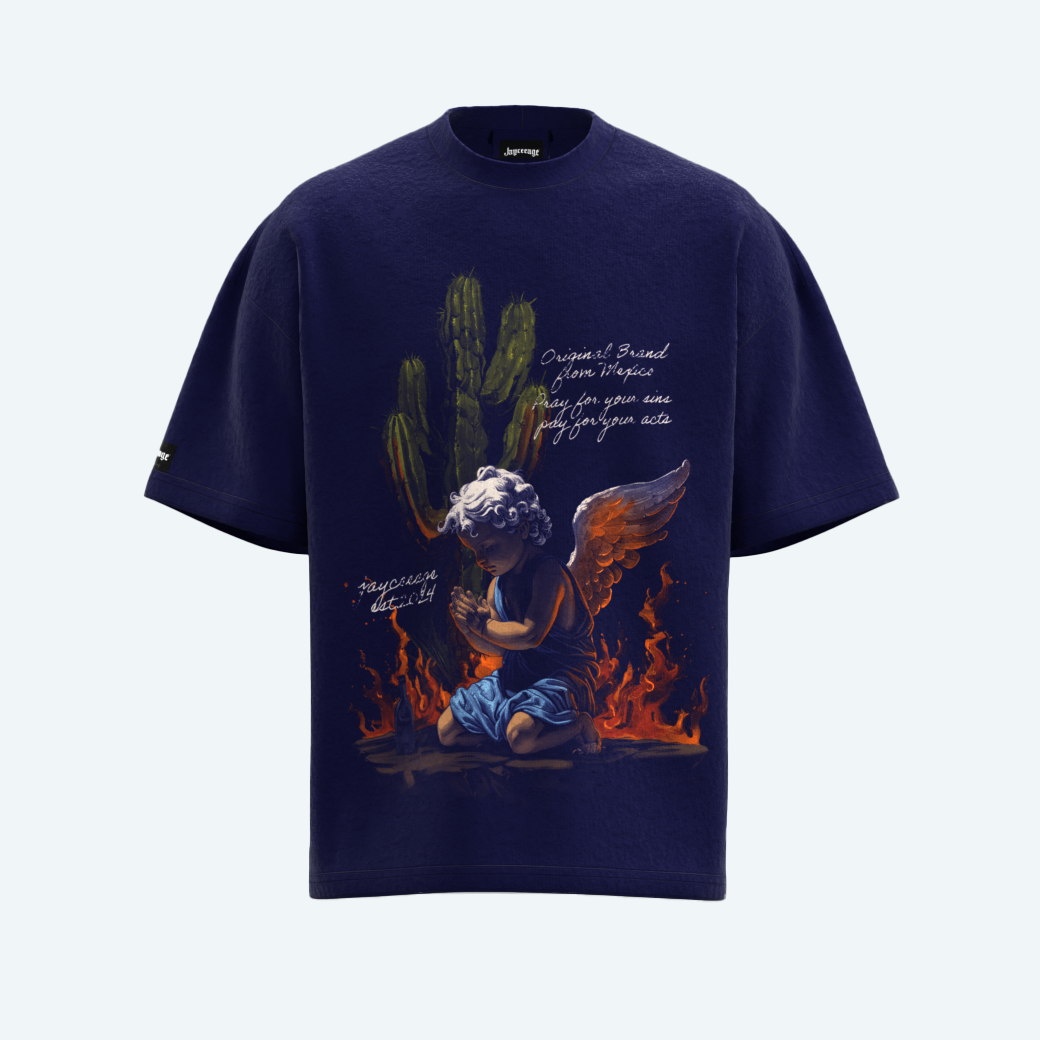 ANGEL IN FLAMES TEE