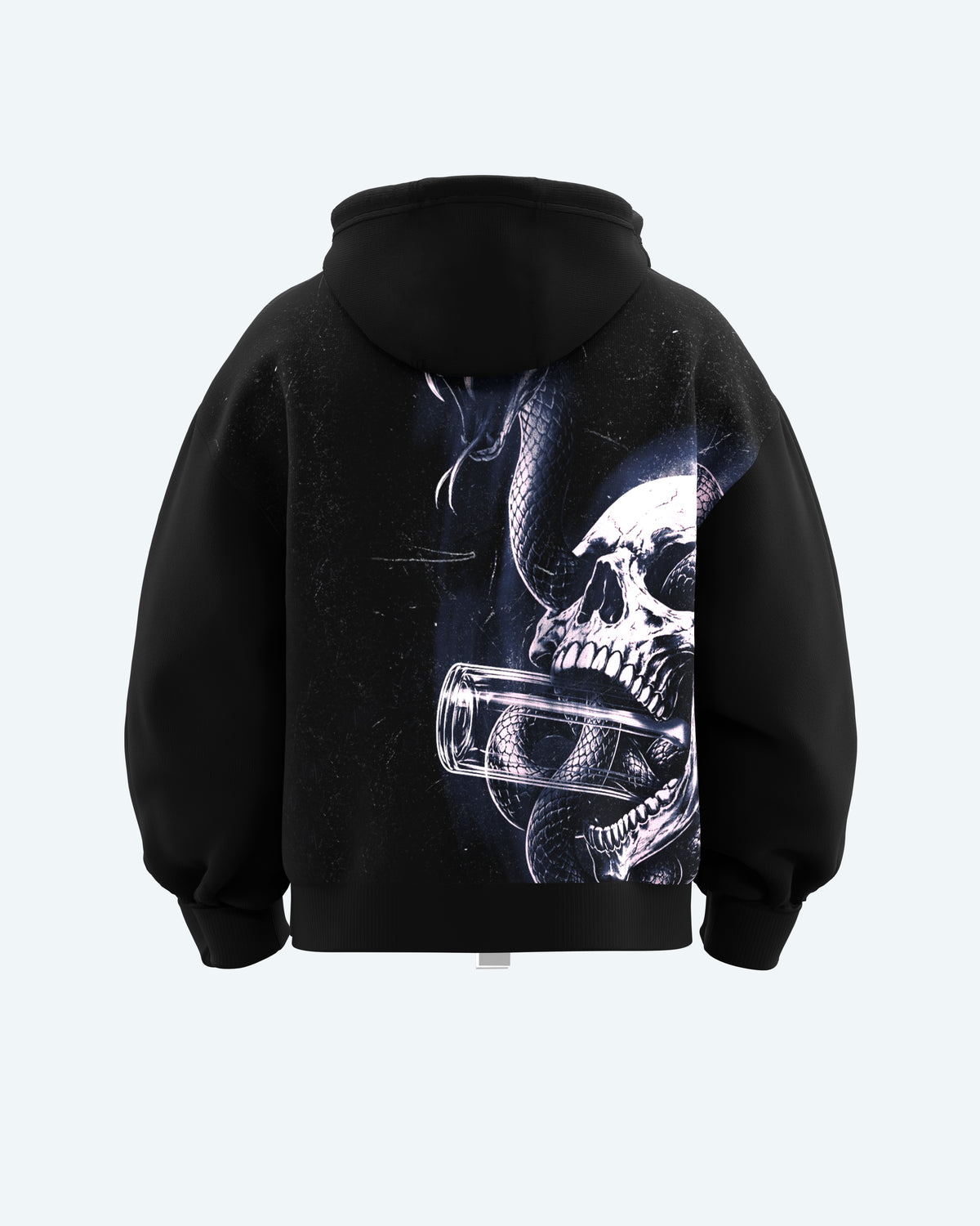 SKULL DOUBLE ZIP HOODIE