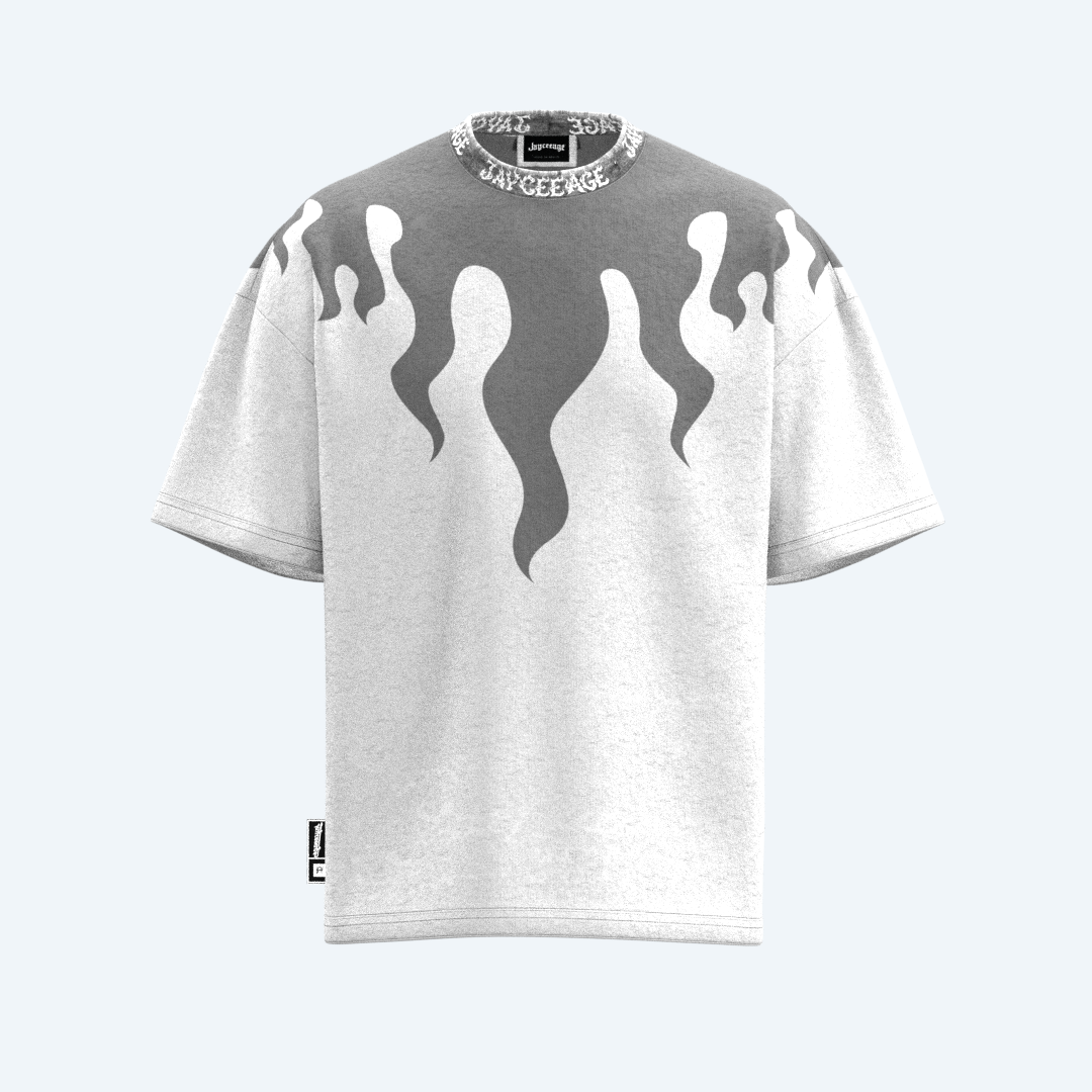 FLAMES COLLAR TEE