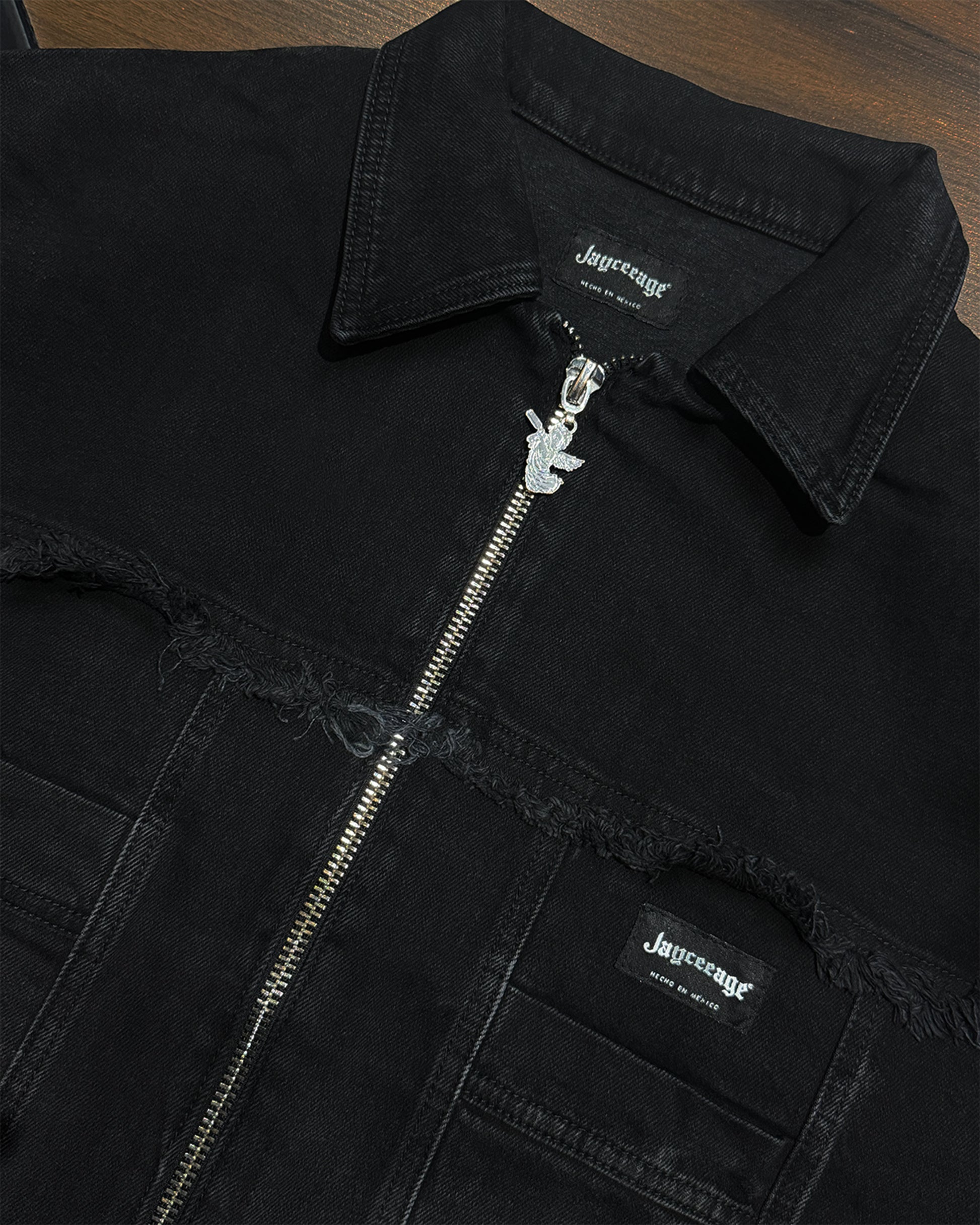 DENIM ZIP OVERSHIRT